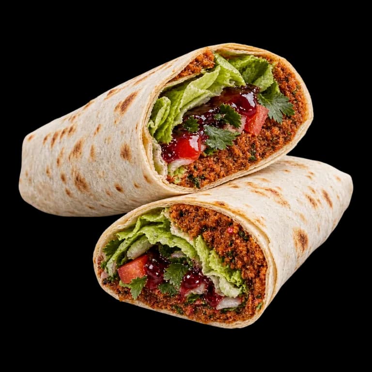 Çiğ köfte dürüm